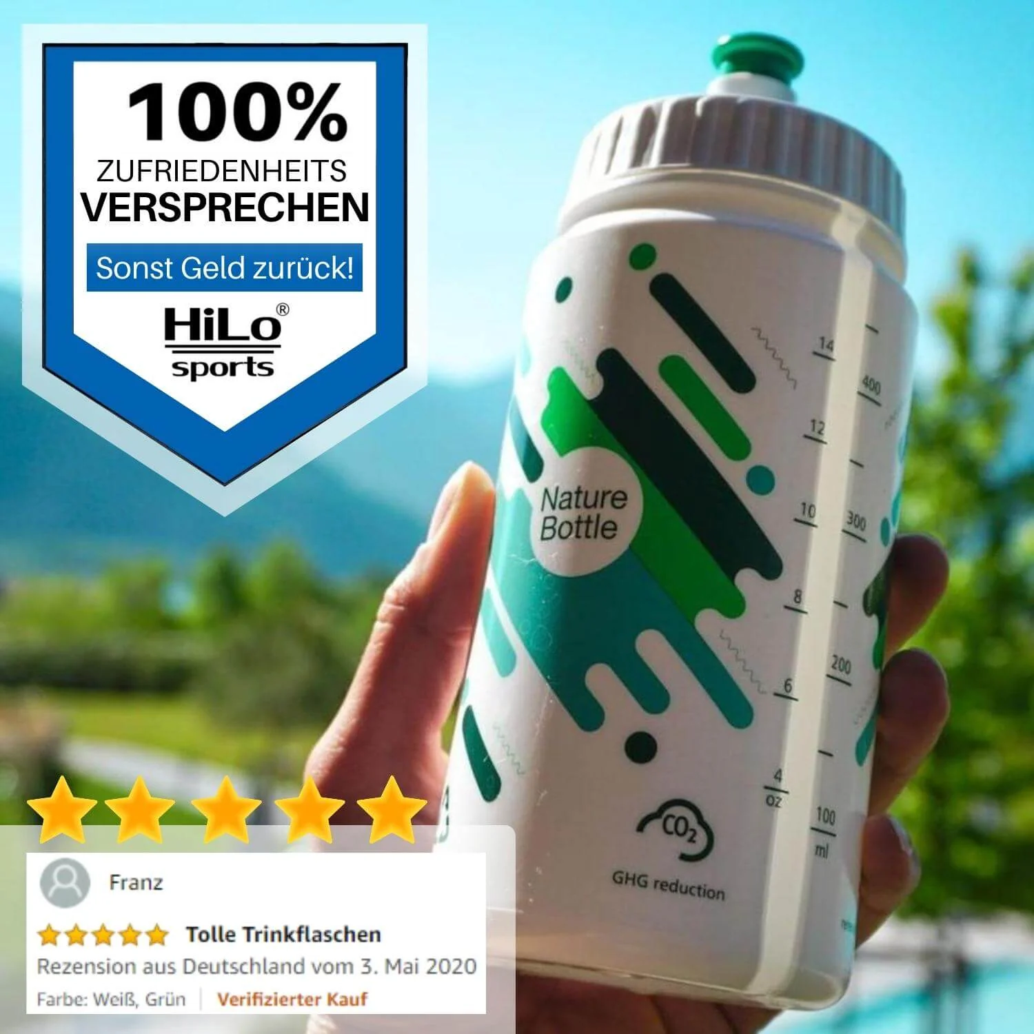 2 Fahrrad Trinkflaschen Zuckerrohr, 500ml - Image 7