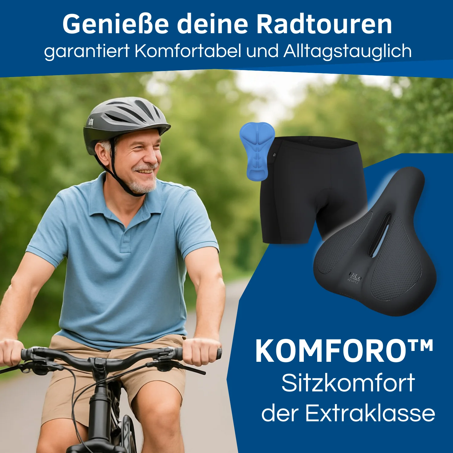 KOMFORO™ E-Bike & Fahrrad Sitzkomfort Set - Herren - Image 11