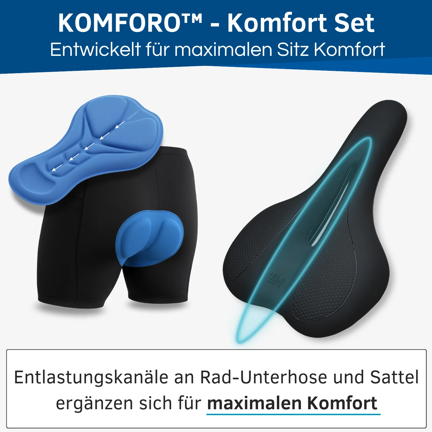 KOMFORO™ E-Bike & Fahrrad Sitzkomfort Set - Herren - Image 4