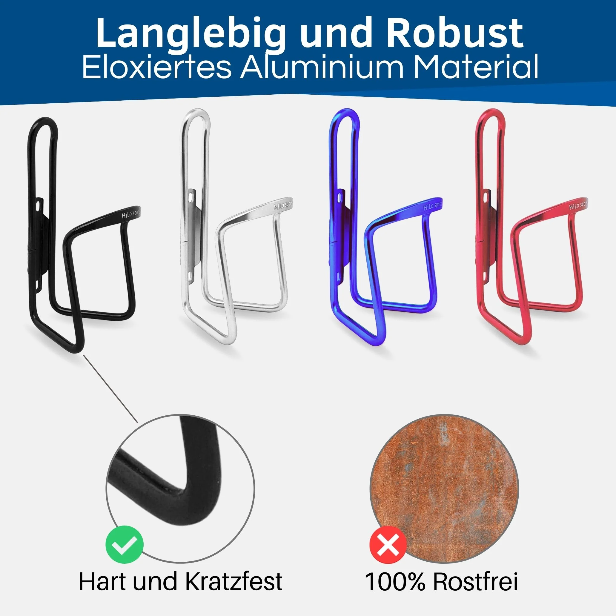 Fahrrad Flaschenhalter Alu 2er Set - Image 6