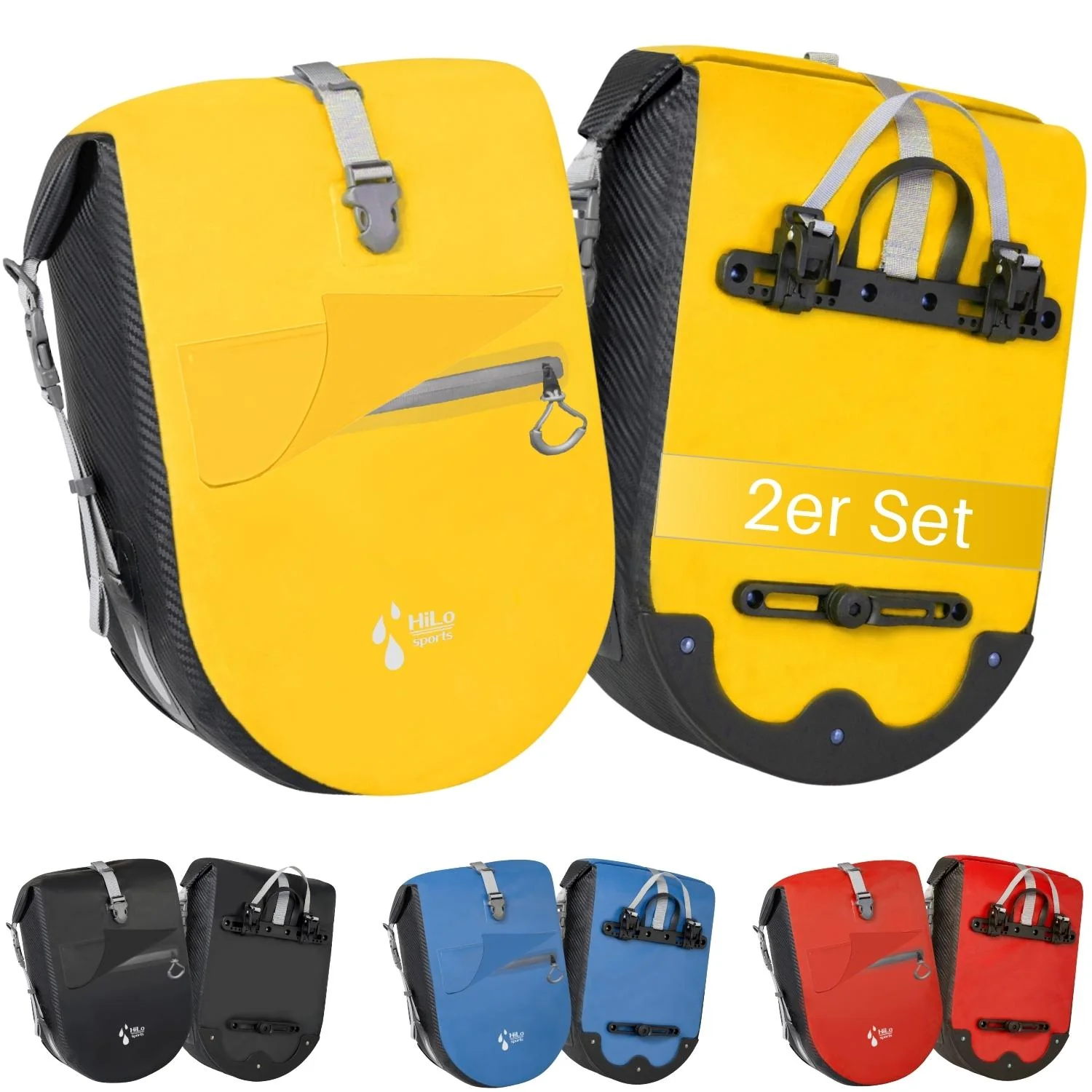 2 Stk Fahrrad Hinterradtasche wasserdicht 25L - Image 9