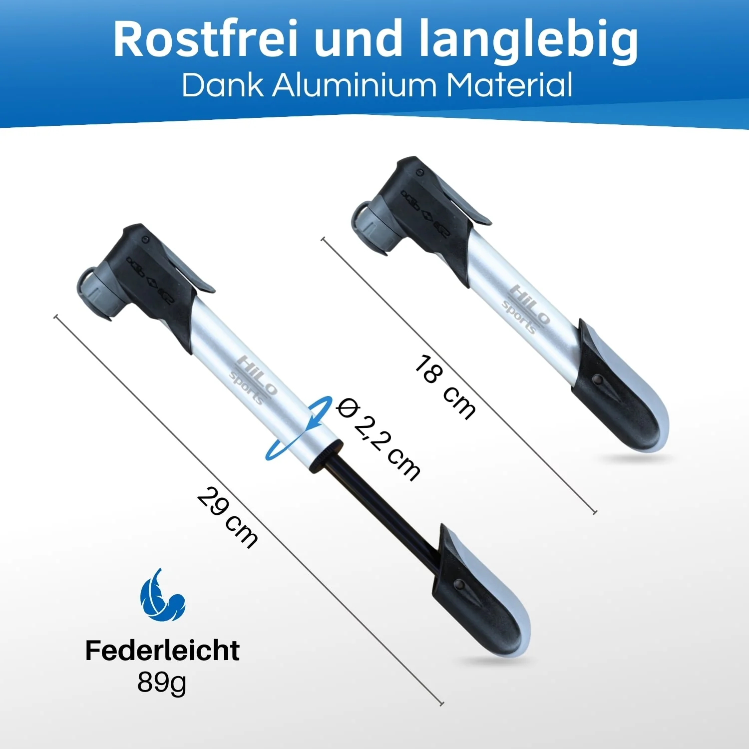 Fahrrad Minipumpe, Pocket Star Clever - Image 5
