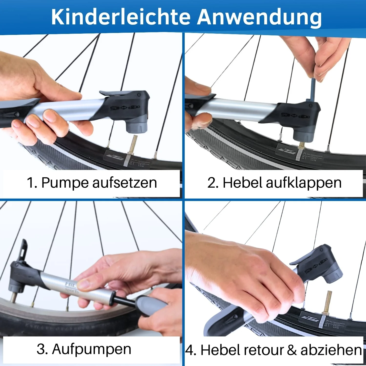 Fahrrad Minipumpe, Pocket Star Clever - Image 6