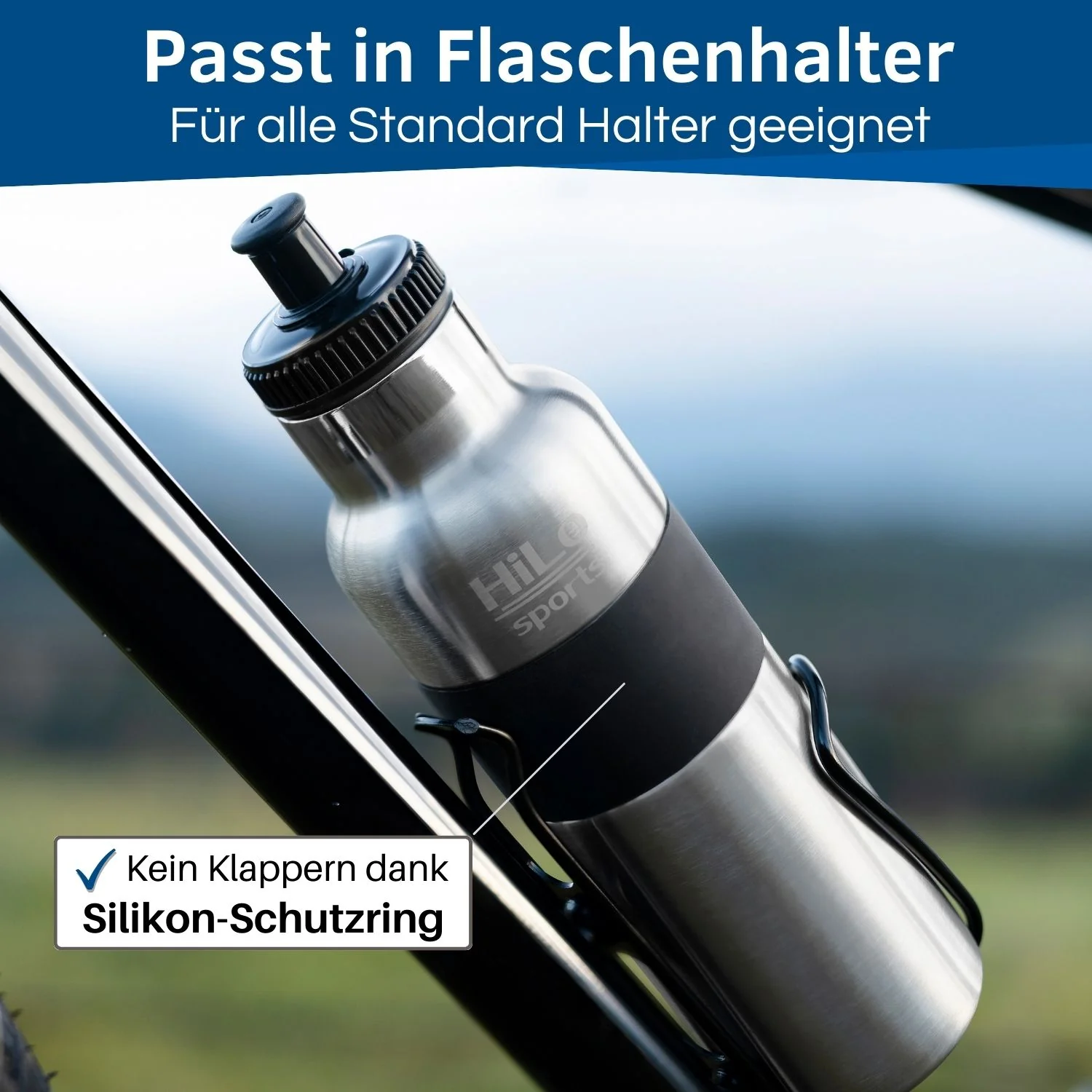 Isolierte Fahrrad Trinkflasche Edelstahl , 600ml - Image 4