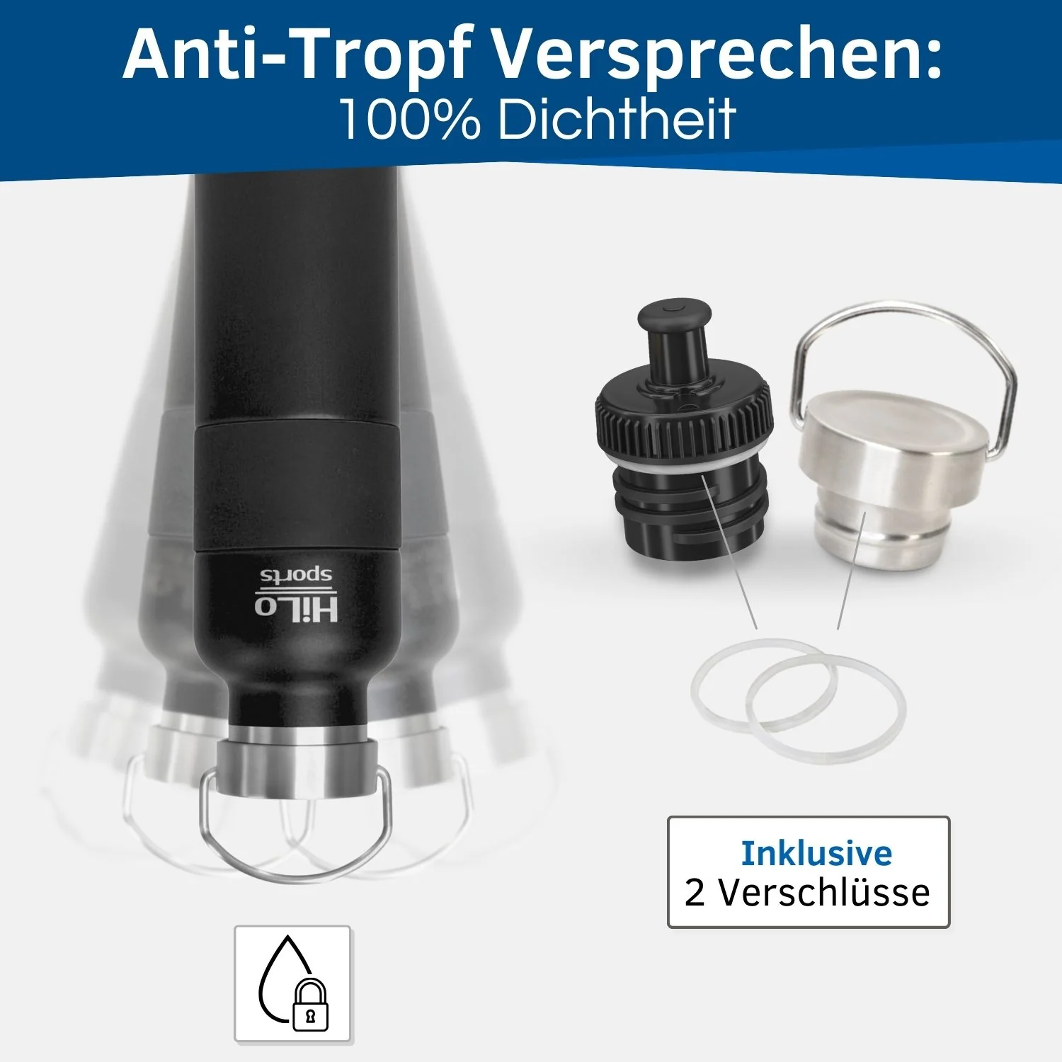Isolierte Fahrrad Trinkflasche Edelstahl, beschichtet, 600ml - Image 5