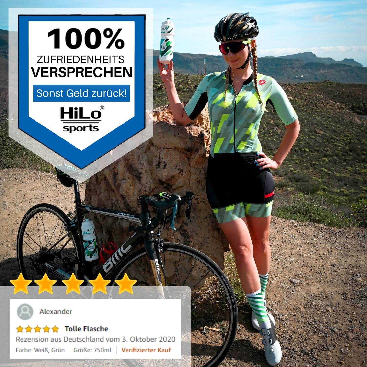 Fahrrad Trinkflasche Zuckerrohr, 750ml - Image 7