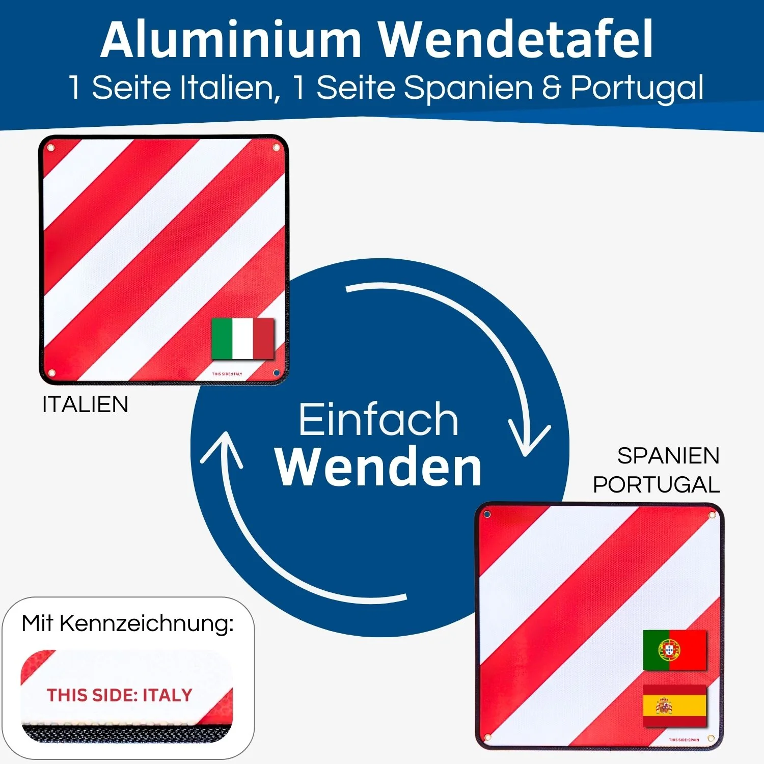Fahrradträger Warntafel Italien & Spanien - Image 3