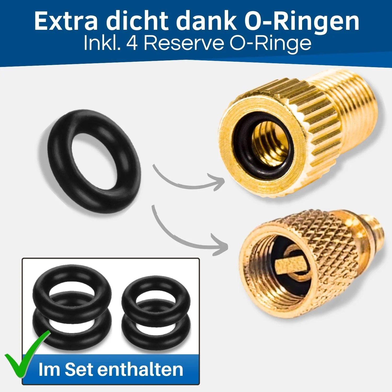 Fahrradventil Adapter DV, SV, AV - Image 4