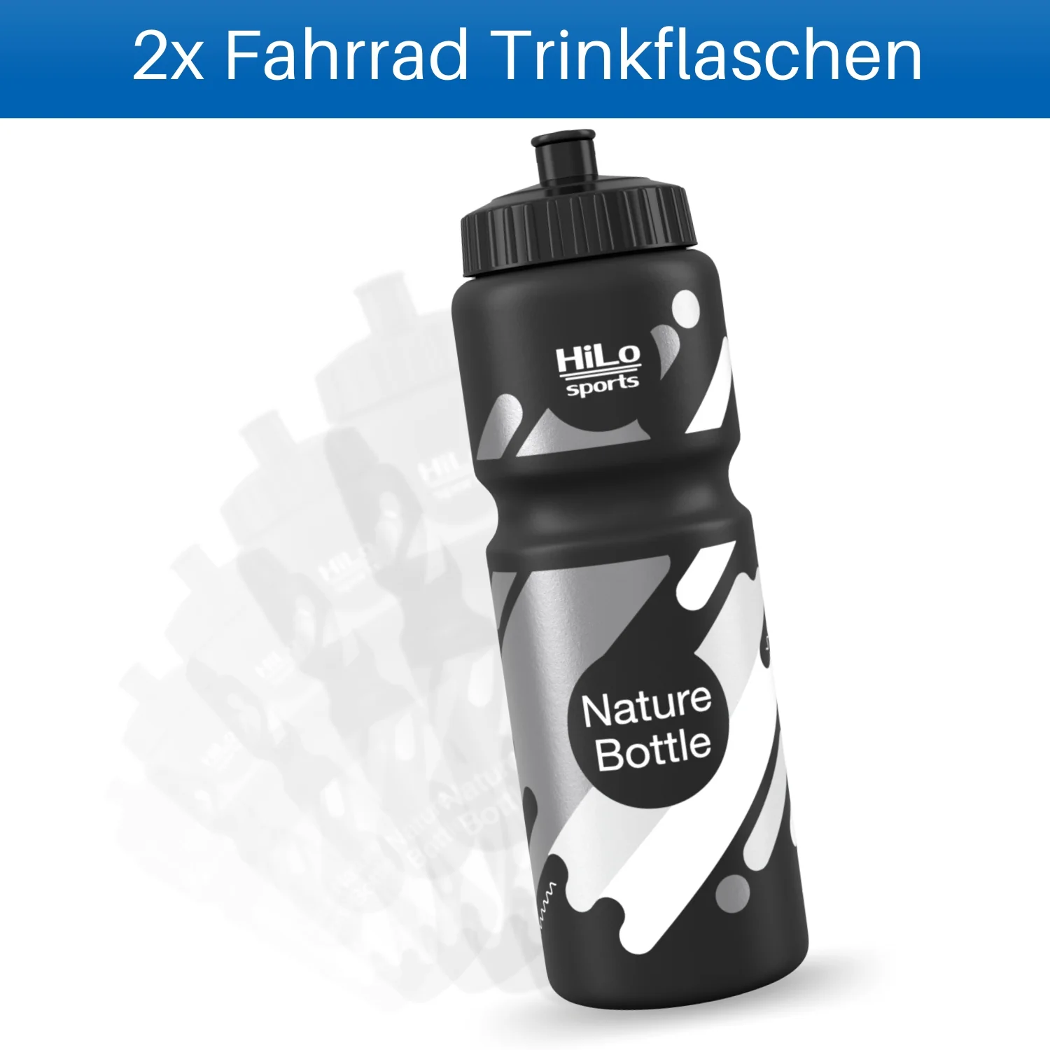 Fahrrad Trinkflaschen mit Halterung - Style Set - Image 2