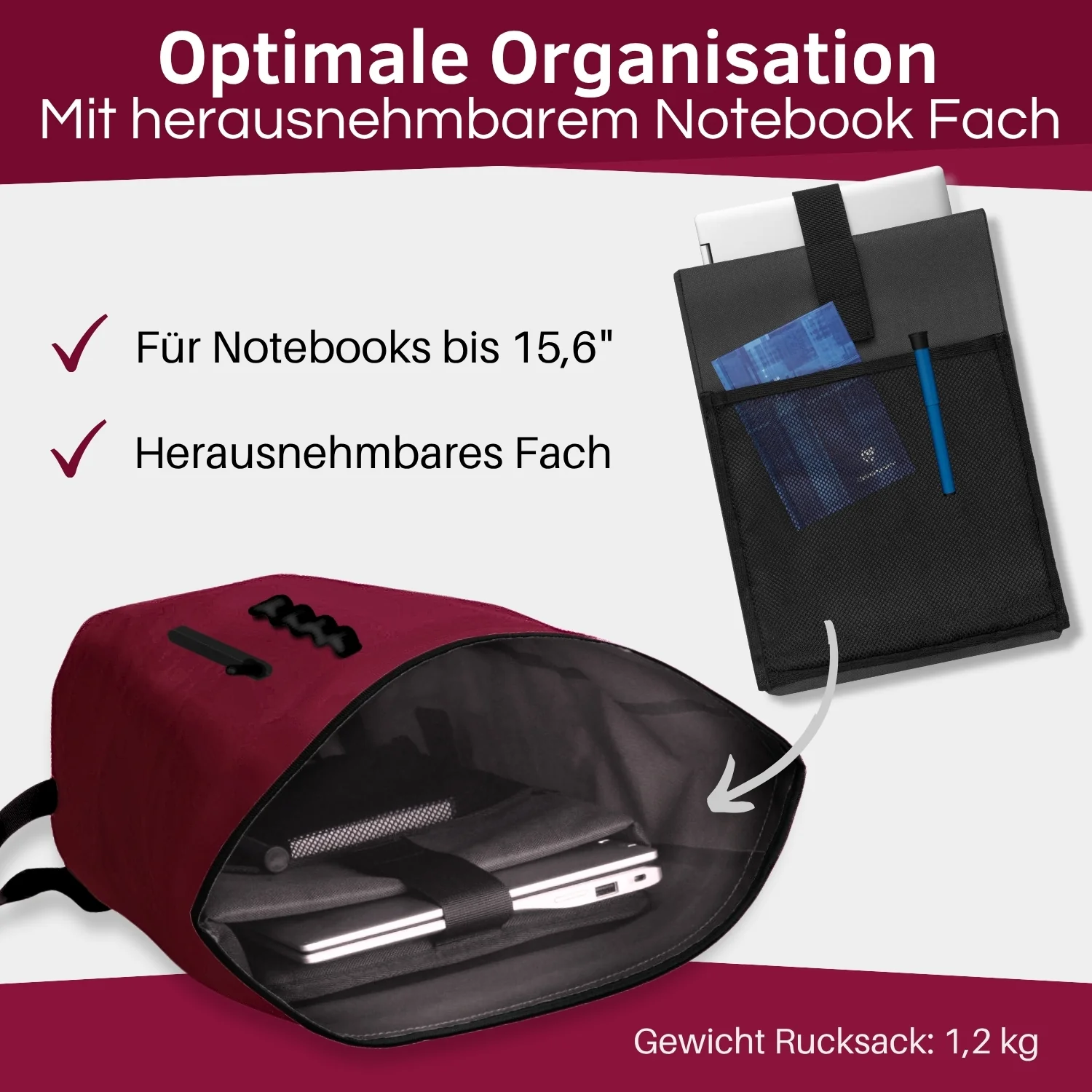 Wasserdichter Rolltop Rucksack "Urban 25" - V2.0 - Image 16