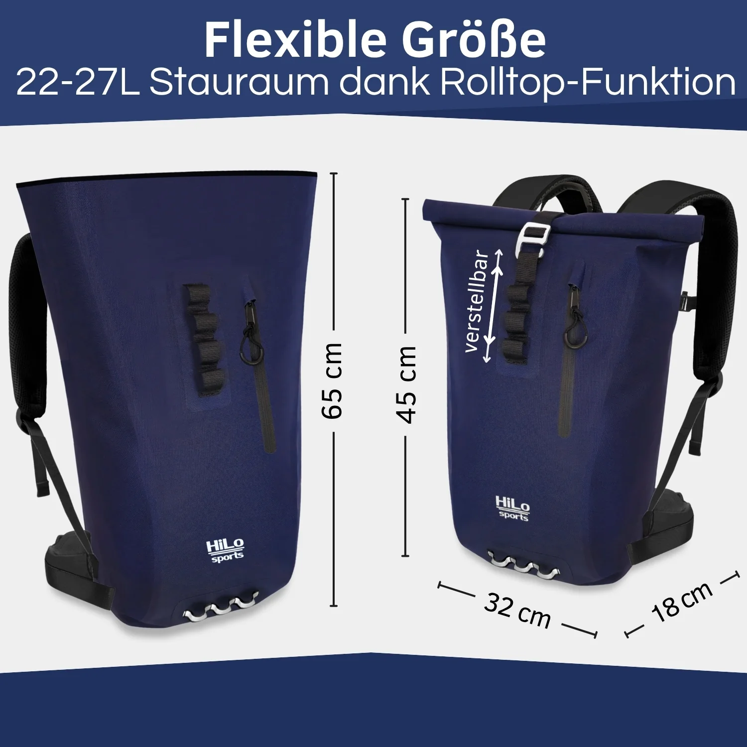 Wasserdichter Rolltop Rucksack "Urban 25" - V2.0 - Image 8
